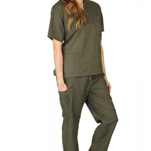 Olive Color Wholesale Scrubs Distributor