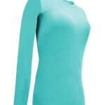 M&M SCRUBS Women's Under Scrub Tee Soft and Breathable Crew Neck Long Sleeve T-Shirt
