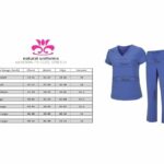 M&M SCRUBS Women's Breathable Cool Stretch Fabric Scrub Top and cargo Pant Set