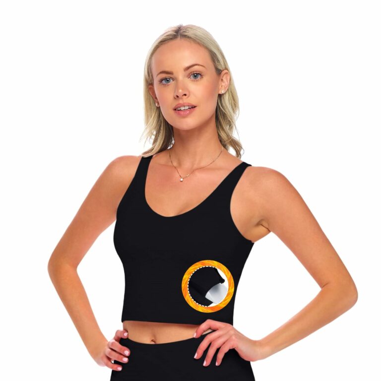 Women’s Yoga Top Longline Wirefree Padded Medium Support Sports Bra