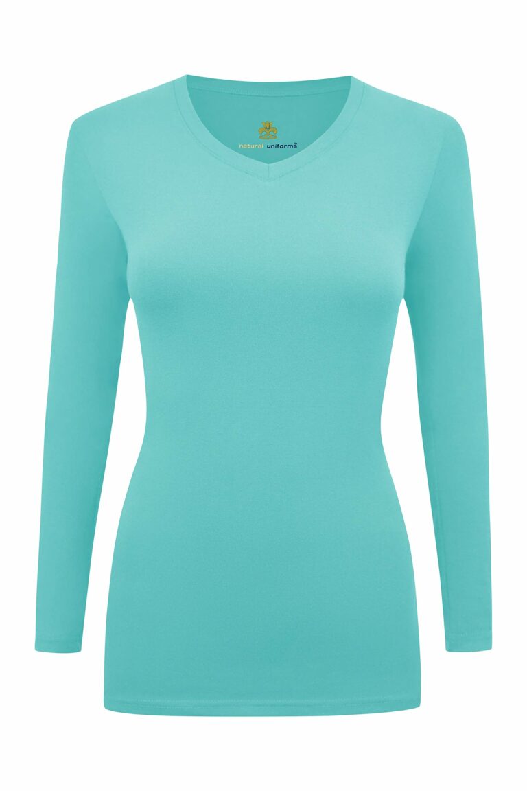Women's Under Scrub Tee V-Neck Long Sleeve T-Shirt