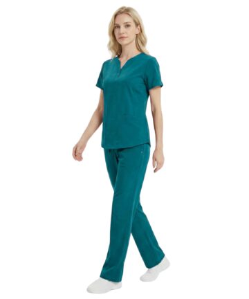 M&M SCRUBS Women's Ultra Soft Drop-Neck 2 Pocket Scrub Set ( STYLE 8200 )