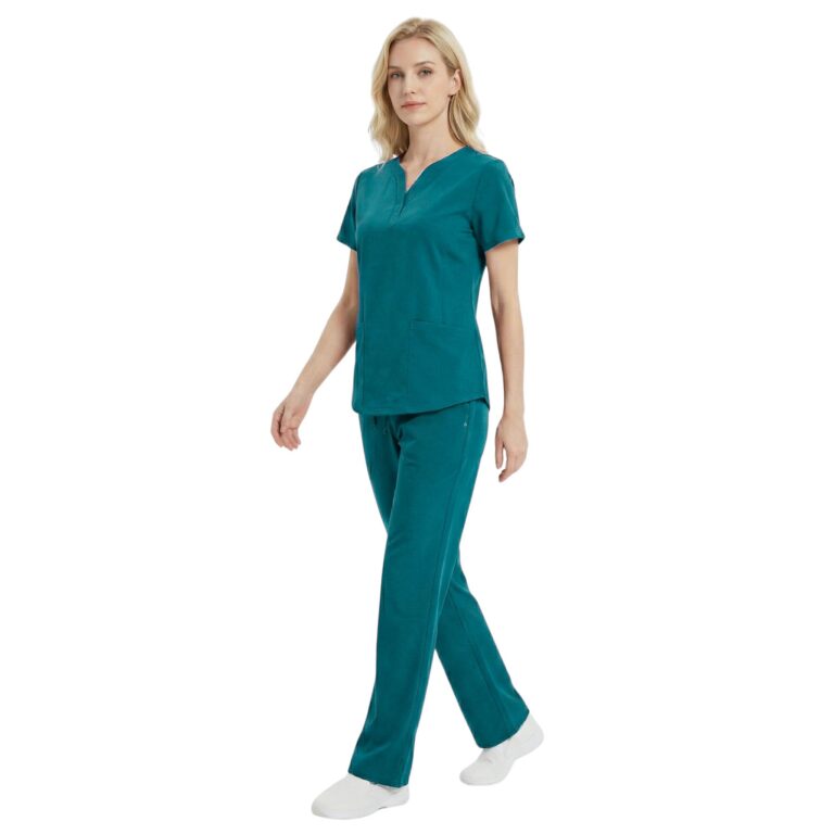 Women's Ultra Soft Drop-Neck 2 Pocket Scrub Set