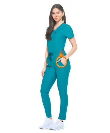 M&M SCRUBS Women's Scrub Set Ultra Stretch Form Fitting Scrubs for Women Set ( STYLE 8600 )
