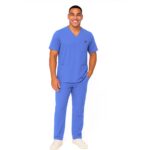 M&M SCRUBS Men's Scrub Set – Stretch V-Neck Multi-Pocket Mens Medical Uniform Scrubs Top & Cargo Pants (STYLE 3400) - Image 6
