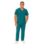 M&M SCRUBS Men's Scrub Set – Stretch V-Neck Multi-Pocket Mens Medical Uniform Scrubs Top & Cargo Pants (STYLE 3400) - Image 5