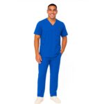 M&M SCRUBS Men's Scrub Set – Stretch V-Neck Multi-Pocket Mens Medical Uniform Scrubs Top & Cargo Pants (STYLE 3400) - Image 7