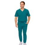 M&M SCRUBS Men's Jogger Scrub Set – Luxe Stretch Medical Uniform, V-Neck Scrubs Top & Jogger Pants (STYLE 3500) - Image 5
