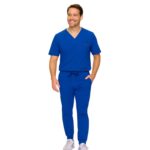M&M SCRUBS Men's Jogger Scrub Set – Luxe Stretch Medical Uniform, V-Neck Scrubs Top & Jogger Pants (STYLE 3500) - Image 7