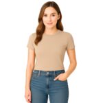 M&M SCRUBS Women's Short Sleeve Y2K Baby Tee Crop Tops Super Stretch Casual, Workout Shorts T-Shirts (STYLE 7267) - Image 6