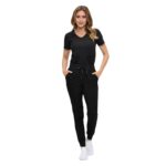 M&M SCRUBS Women’s Ultra-Soft Luxe Stretch Jogger Scrub Set V-Neck Top & Jogger Pants with Pockets - Regular & Petite Size (STYLE 8103) - Image 6