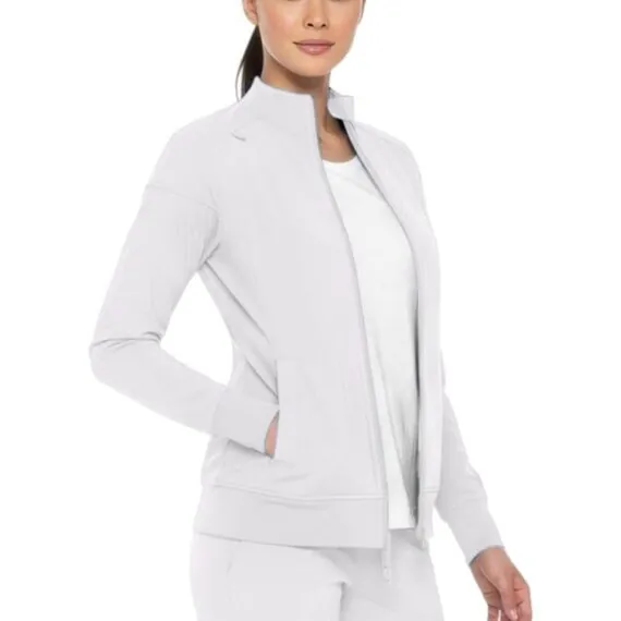 Monarch Uniforms Women's Scrub Jacket Zippered Warm-up Jacket